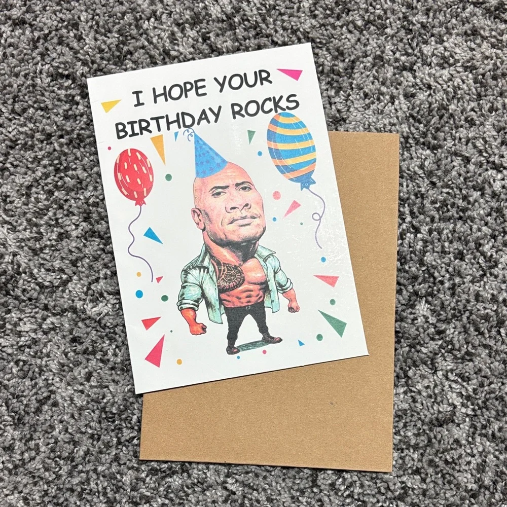 Birthday Rocks Greeting Card